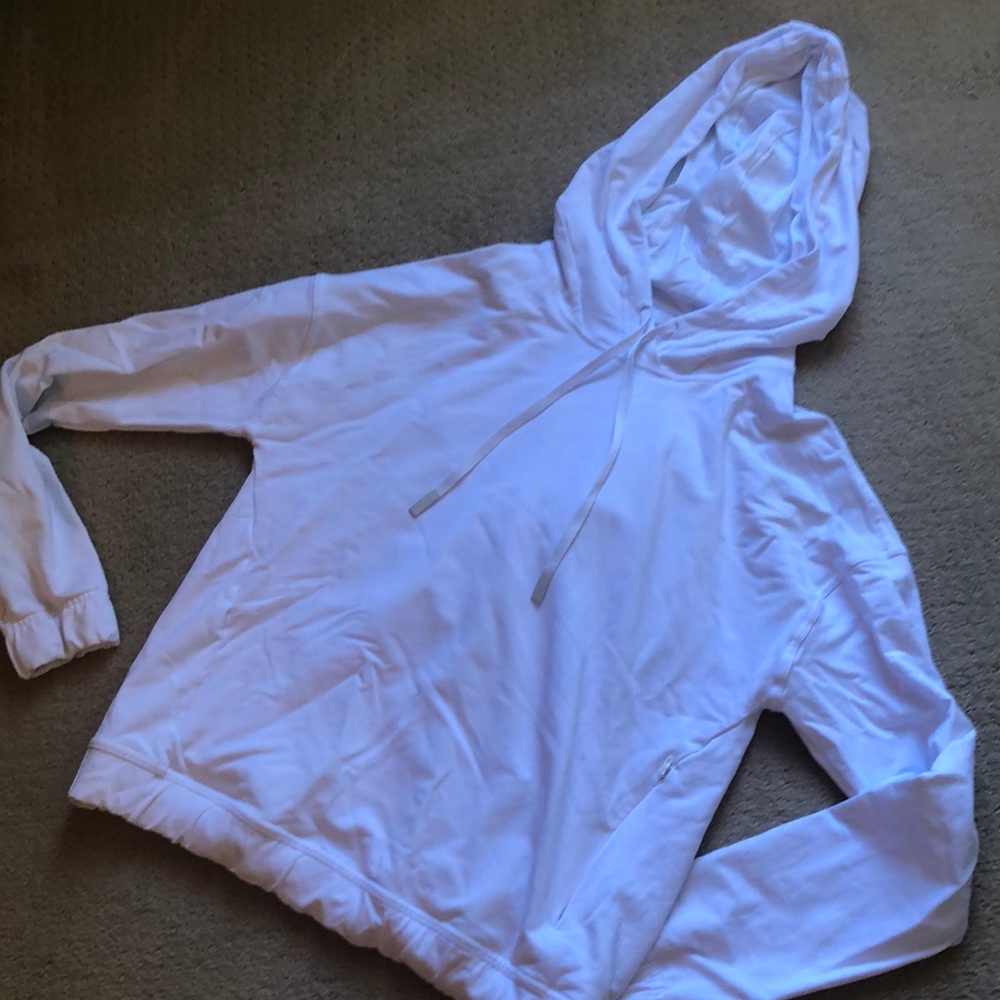 Lululemon white hoodie with crossover back